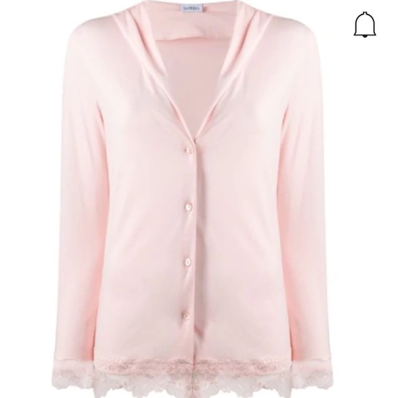 New with Defects LA PERLA Tres Souple Lace Detail Pyjama Set In Rose Size XS - Picture 1 of 9